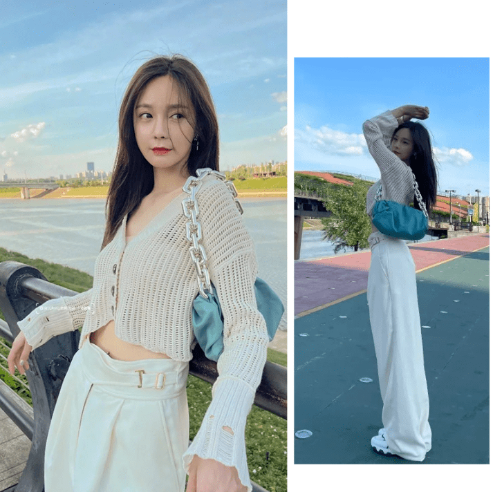 进行|沈梦辰真洋气，白T恤配棋盘格马甲简约随性，搭配休闲裤更显慵懒
