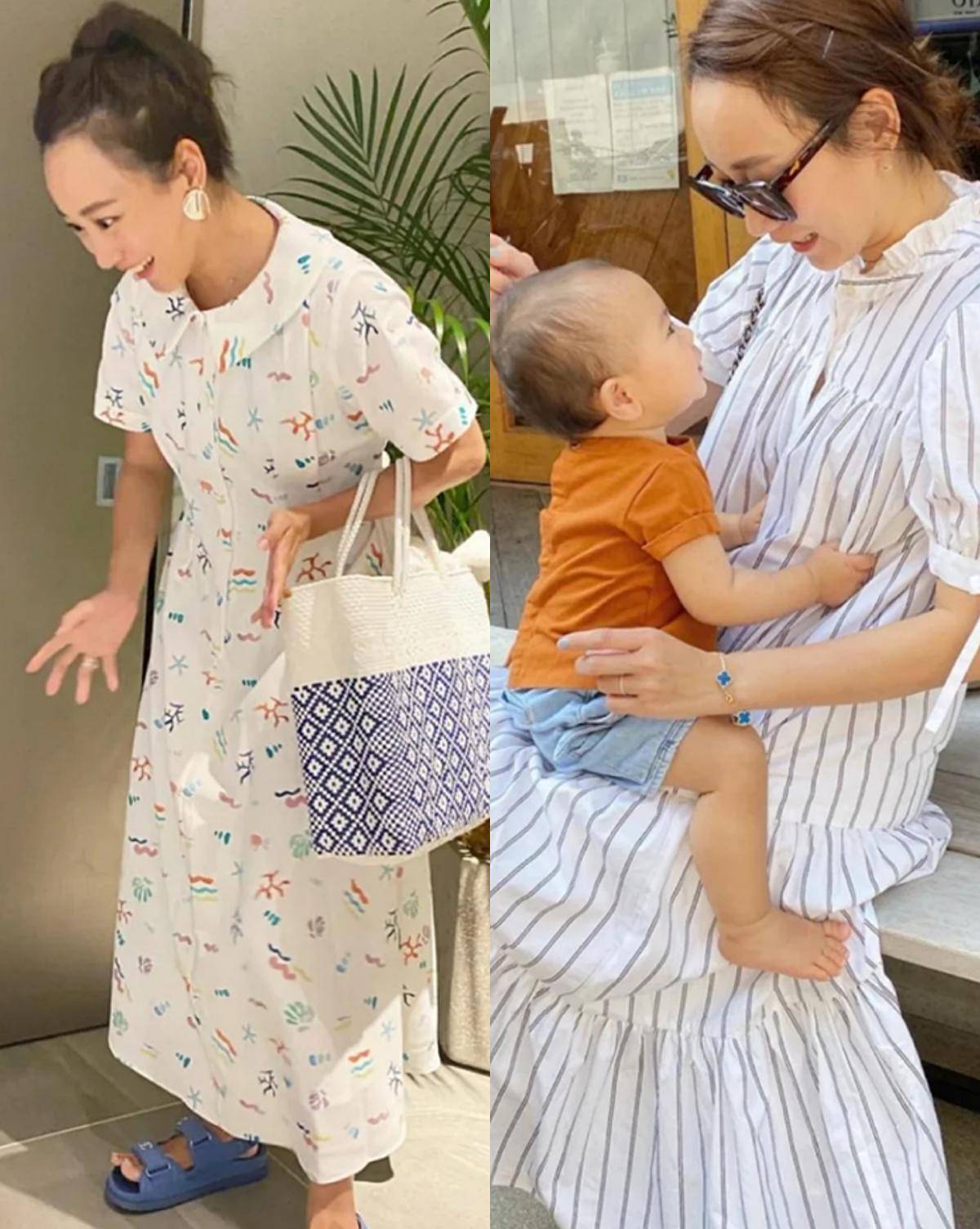 整体|这位日本宝妈“火”了，穿衣甜美时尚似少女，根本不像仨孩子的妈