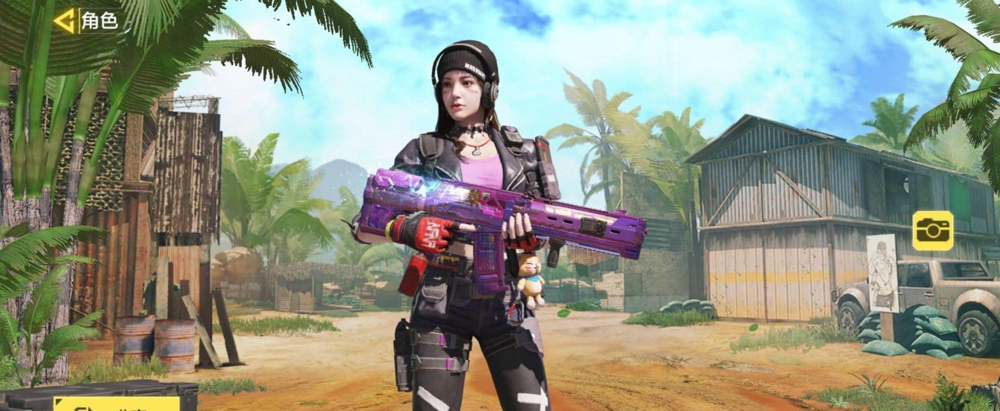 原创使命召唤手游欧阳娜娜用定制角色nana打游戏主播老鹰负责带飞