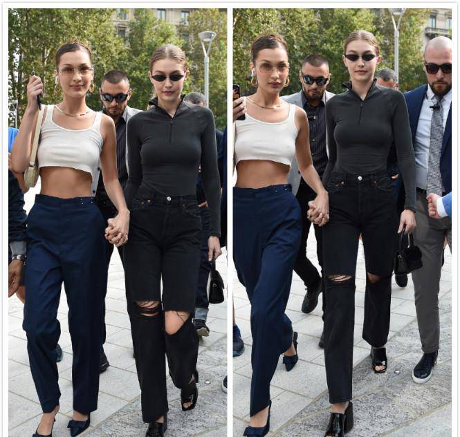 姐妹|Hadid 姐妹现身米兰时装周，两人同一个妈生，气质差别太大！