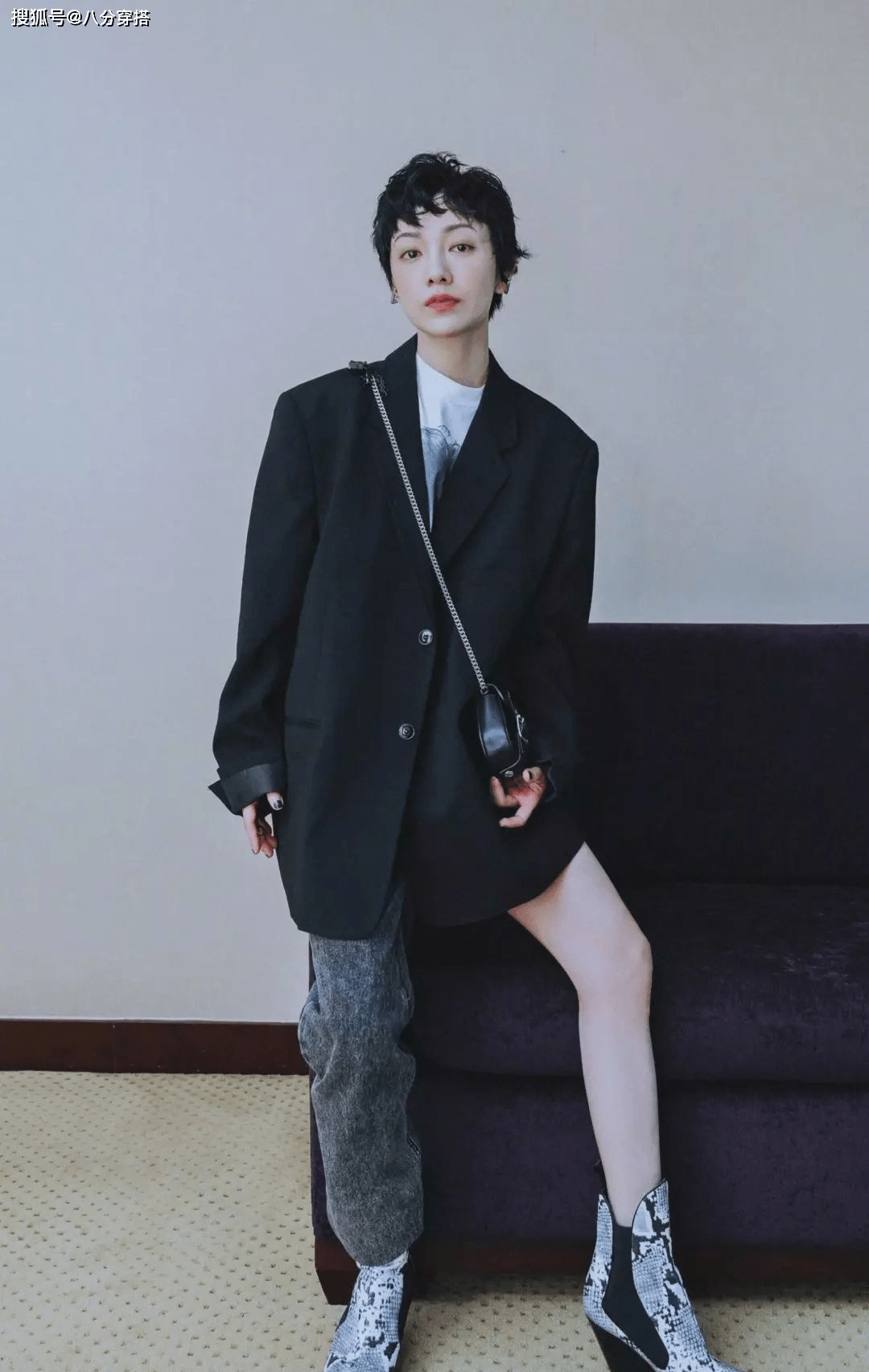 身材|郭采洁真是小个子超模，穿红色连衣裙成熟优雅，气场全开真有魅力