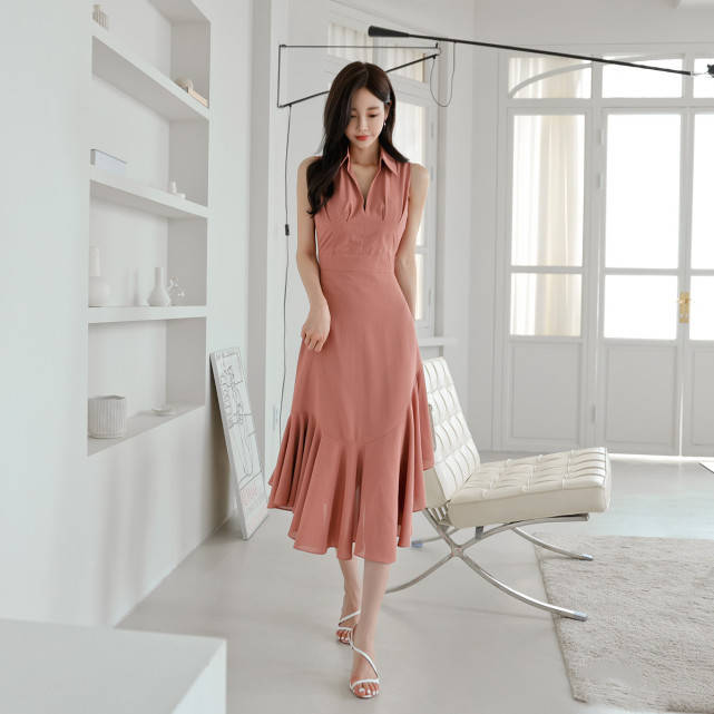 裙裙|非常少女粉嫩的颜色，勾勒出曼妙的身材也能够尽显优雅风情