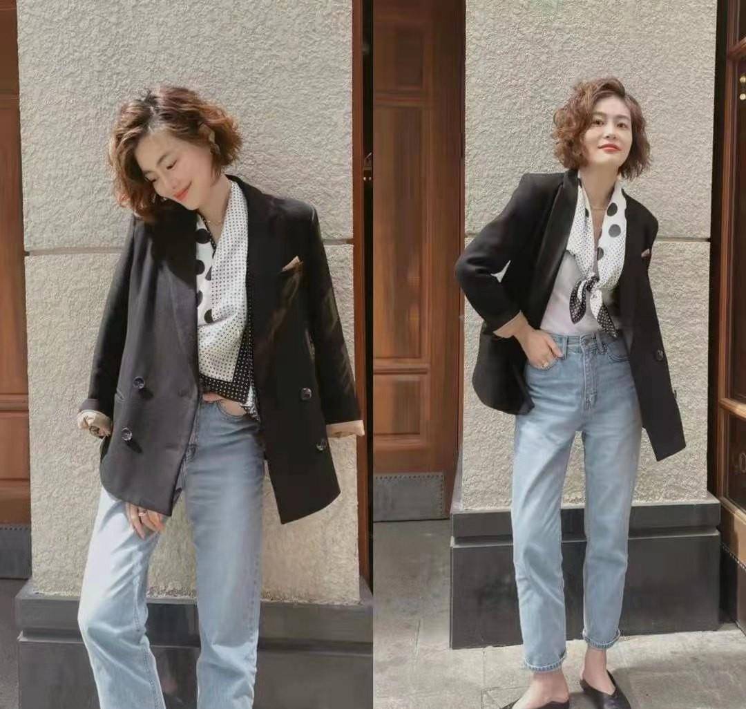 连体|真正见过世面的女人，从不穿花哨衣服，普通人照着也能穿出高级感