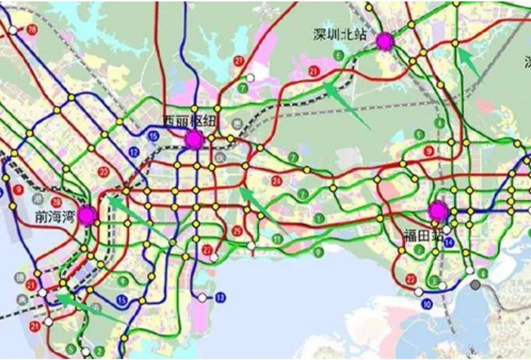 深圳地铁5期线路曝光!看完这10条地铁线,你就知道在哪里买房了