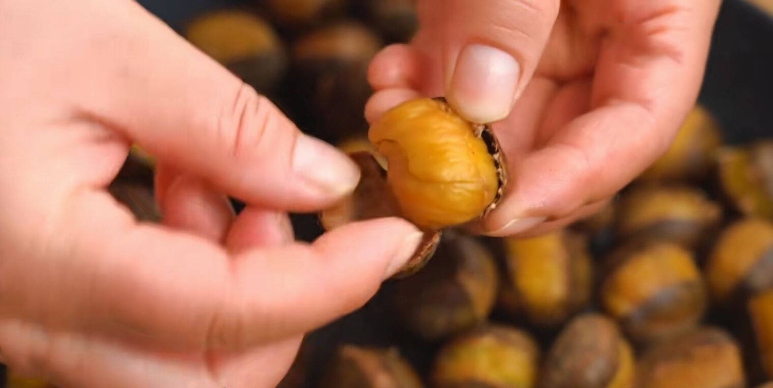 步骤|五花肉解馋的吃法，搭配一碗板栗，不加水不用盐，肥而不腻又软烂