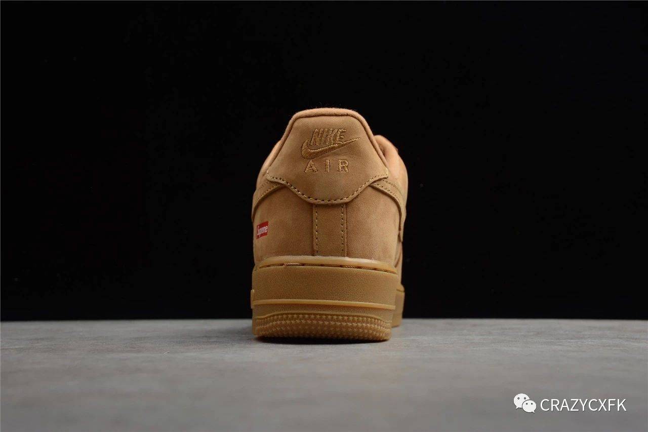 Supreme|耐克 Nike Flax AF1 空军一号 Supreme x Air Force 1 Low 联名小麦低帮板鞋