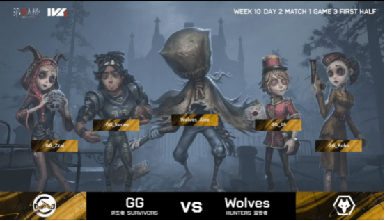 先知|第五人格2021IVL夏季赛常规赛 Wolves vs GG第三局