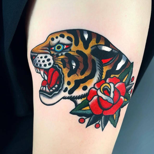 87张oldschool风格纹身图案欣赏