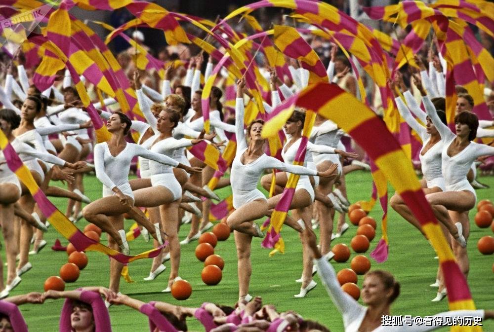 原创老照片1980年莫斯科奥运会苏联莫斯科到处充满了节日的气氛