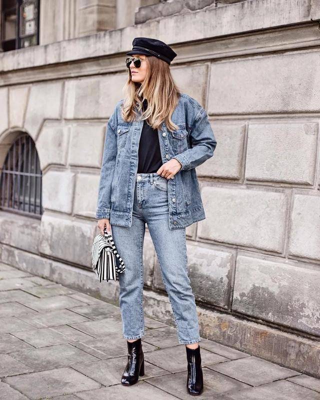 黑色|必备的牛仔外套，这样搭配起来，休闲减龄又帅气！