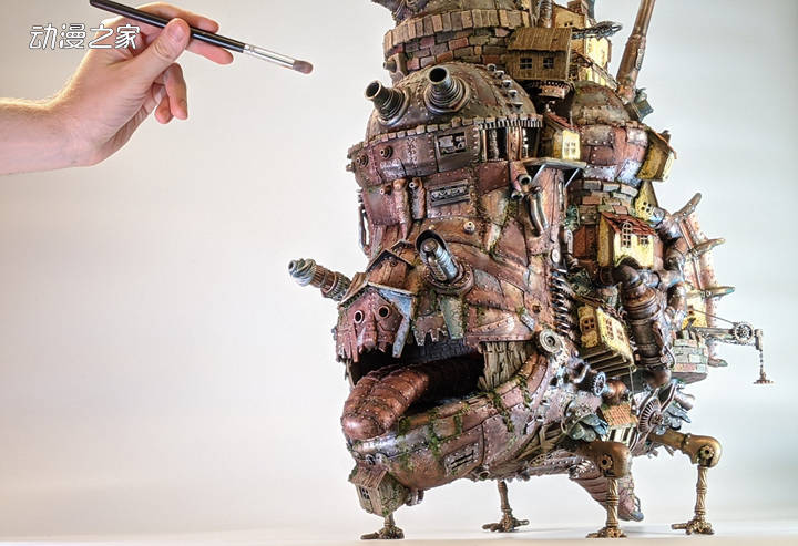 美国模型制作者利用废品制作“哈尔的移动城堡”！_Studson