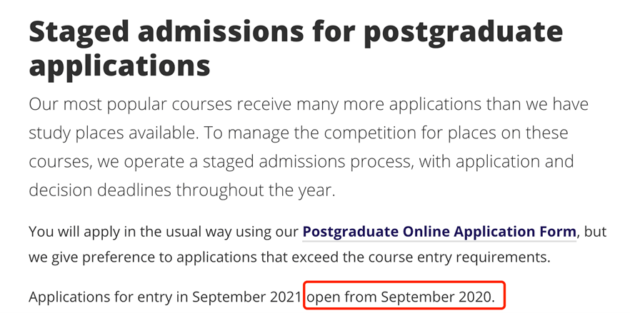 and|最新！2022Fall 英国留学硕士申请开放时间汇总，附英国秋季入学时间规划！