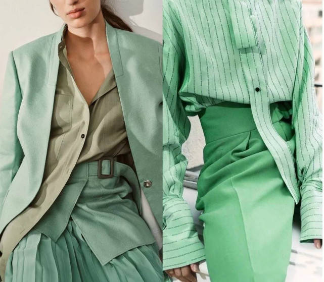 牛油果|拯救黄黑皮妹子的救星！绿色系单品白成一道光，选对款式更好驾驭