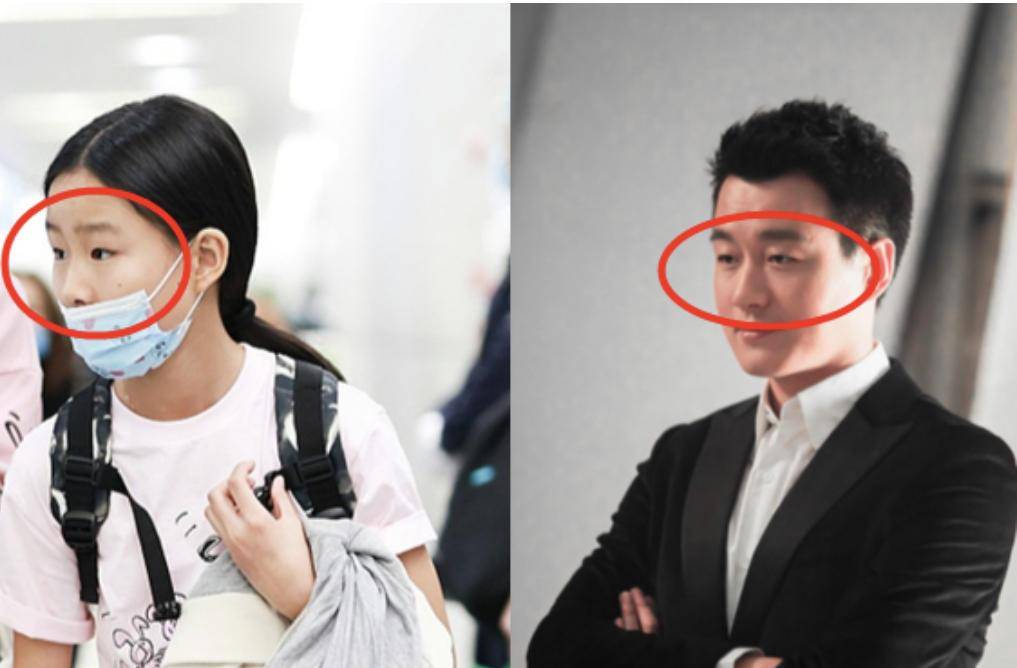 佟大为|佟大为老婆带女儿走机场,老大身高超妈妈,老二和爸爸共用一双眼