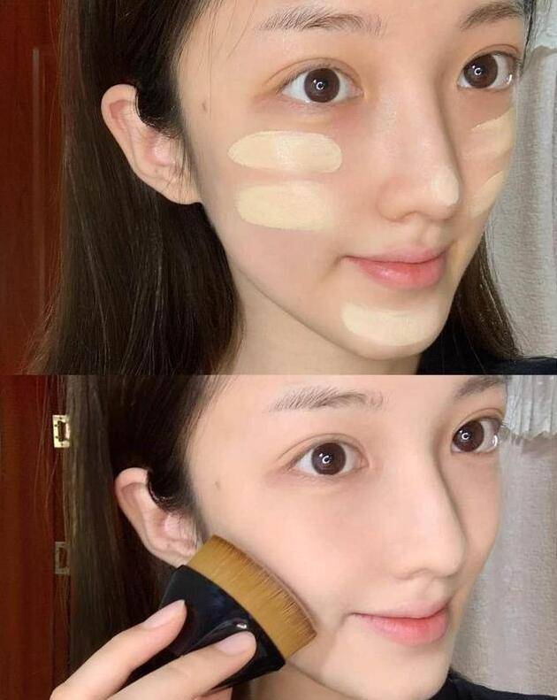 对比|为何明星“打底妆”化妆师用“粉底刷”居多？看完对比，恍然明白