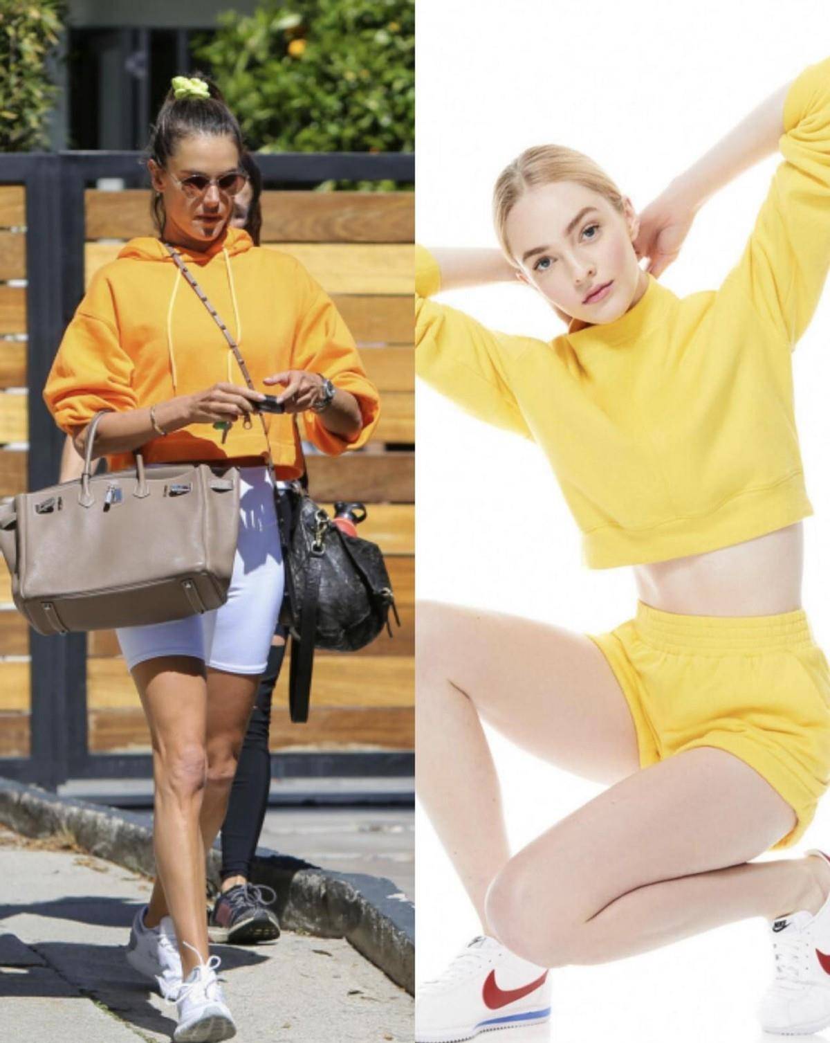 卫衣|入秋了,衣柜里的卫衣拿出来穿吧,加上短裤更时髦,秀出大长腿