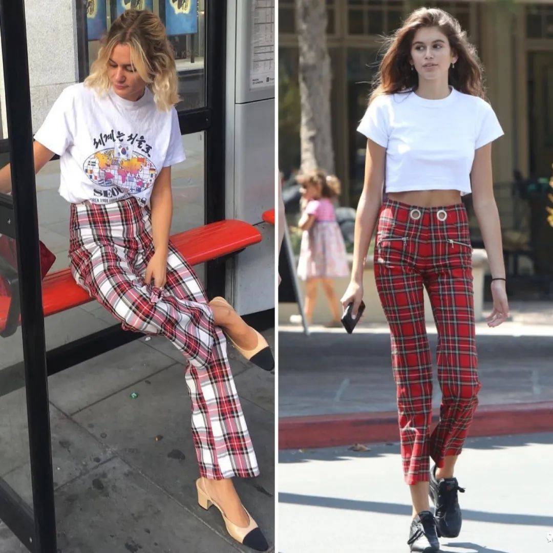 黑色|T恤+阔腿裤,早秋最显瘦搭配!