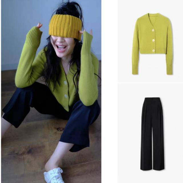 毛衣|周雨彤、金靖演绎闺蜜时尚大片,二人身着彩色柔软羊绒毛衣,画面温馨