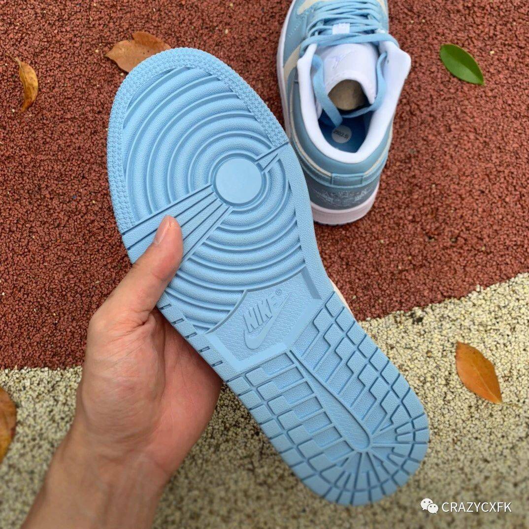 大学|乔丹 Air Jordan 1 Low 大学灰蓝低帮运动鞋