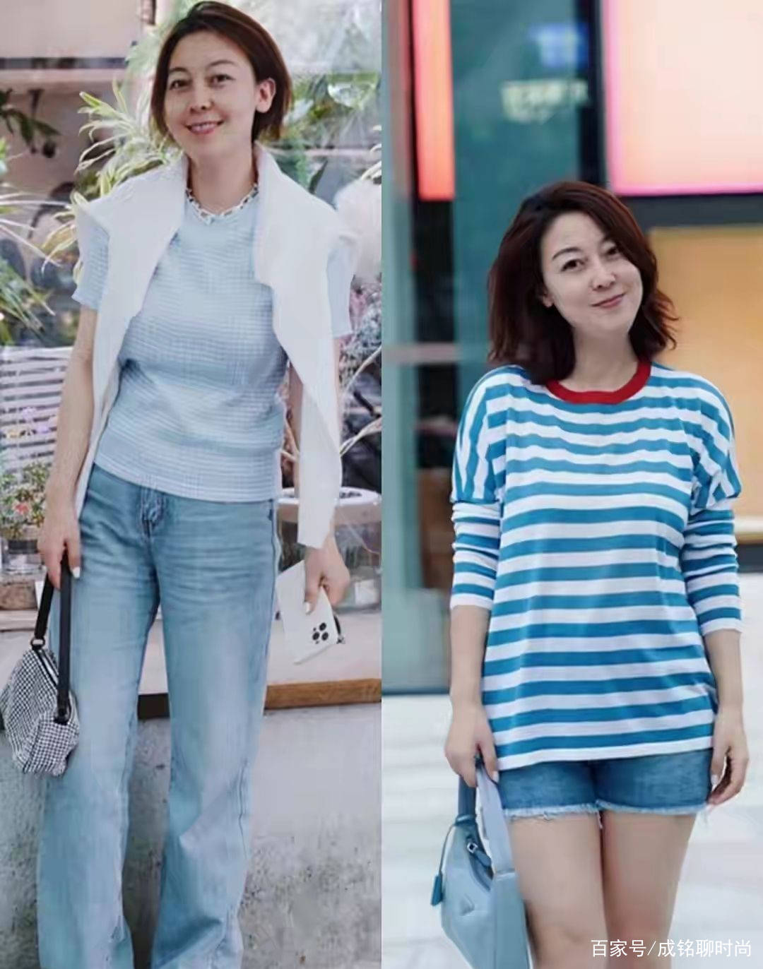 线条美|穿搭与年龄无关，这位博主三种单品搭配时髦减龄，看不出真实年龄