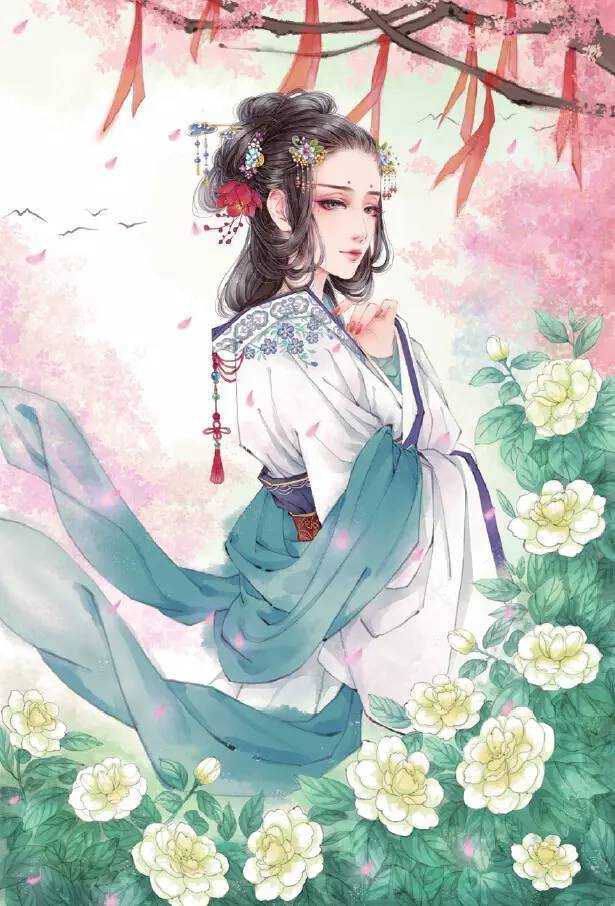 古风|古风手绘插画技法入门插画教程（二）