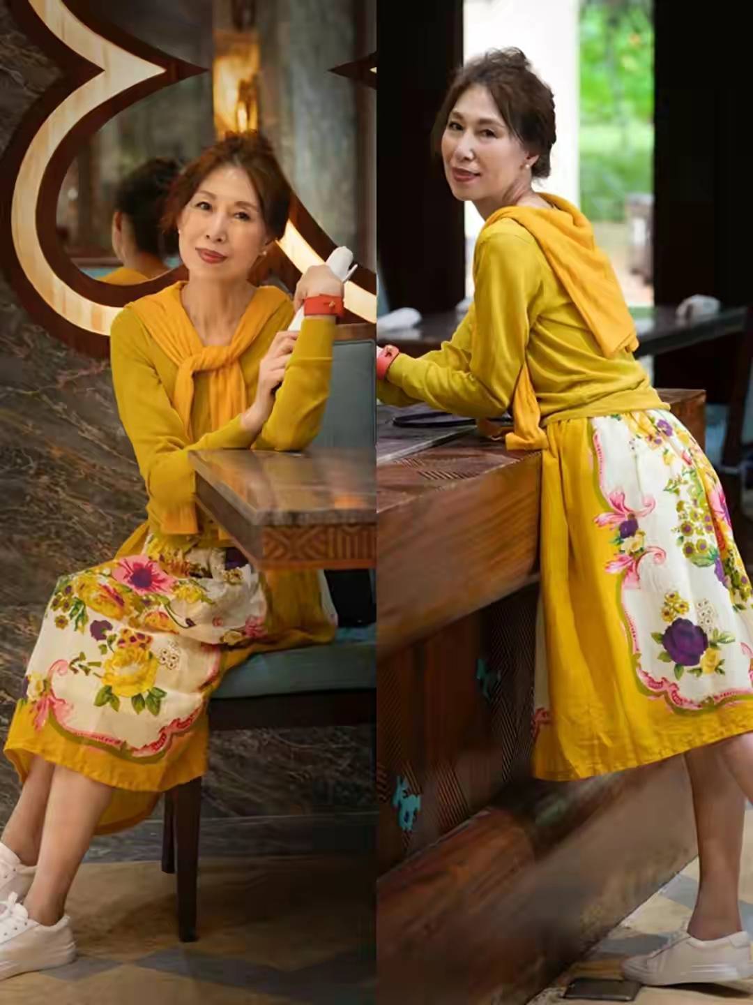 黑色|60岁女人别总穿黑色了，入秋试试这些“高雅配色”，让你更有魅力