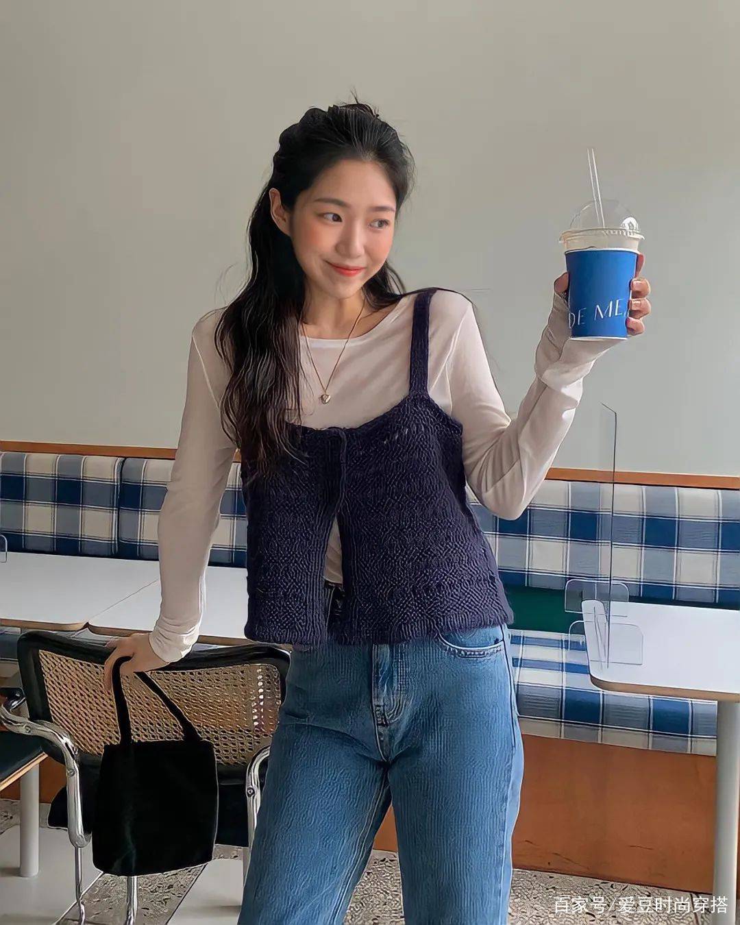 西装|针织衫+奶奶裤，牛仔外套+奶奶裤，今秋流行这么穿