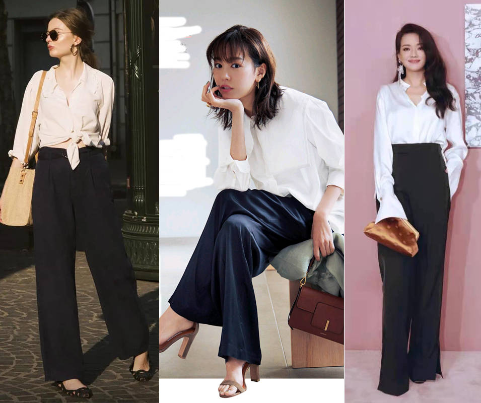 蓝色|初秋,唯有“衬衫+阔腿裤”不可辜负,这些搭配思路太值得借鉴!