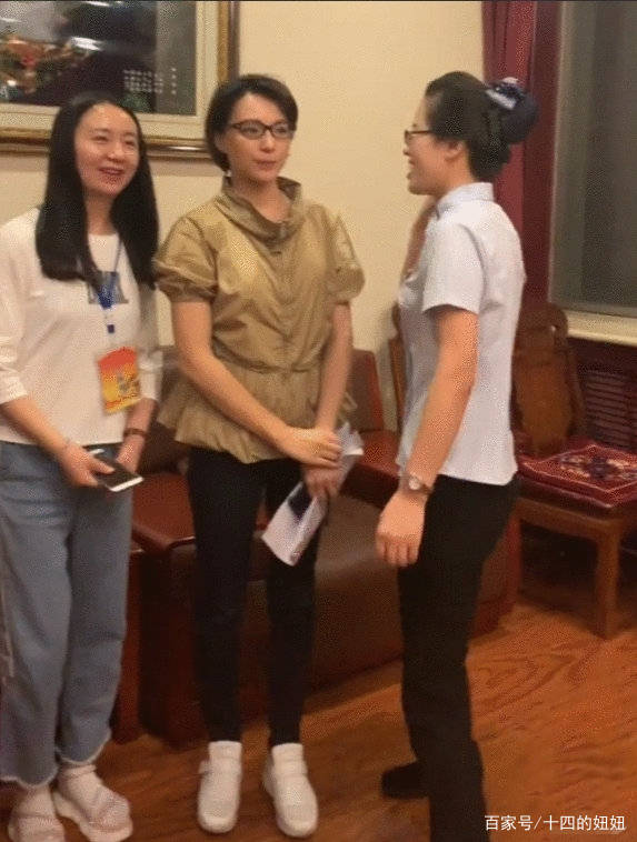 形象|董卿现身开会，坐头排头也不梳头，罕见弯腰驼背乱蓬蓬头发抢镜
