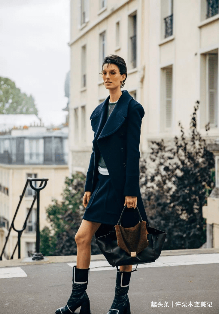 设计|立秋后,火了一种裙子叫“呢子裙”,优雅显贵,很适合30+女人