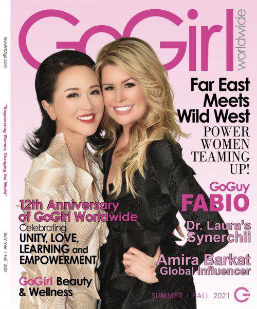 王艺橘荣登美国知名杂志go girl world wide12周年封面人物