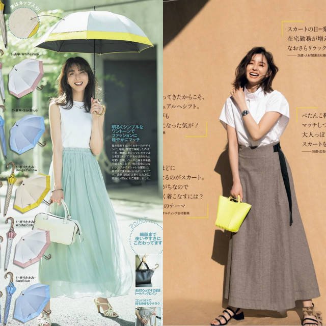 长度|“半身长裙＋低跟鞋”，小个子这么穿，显高优雅，遇见更美的自己