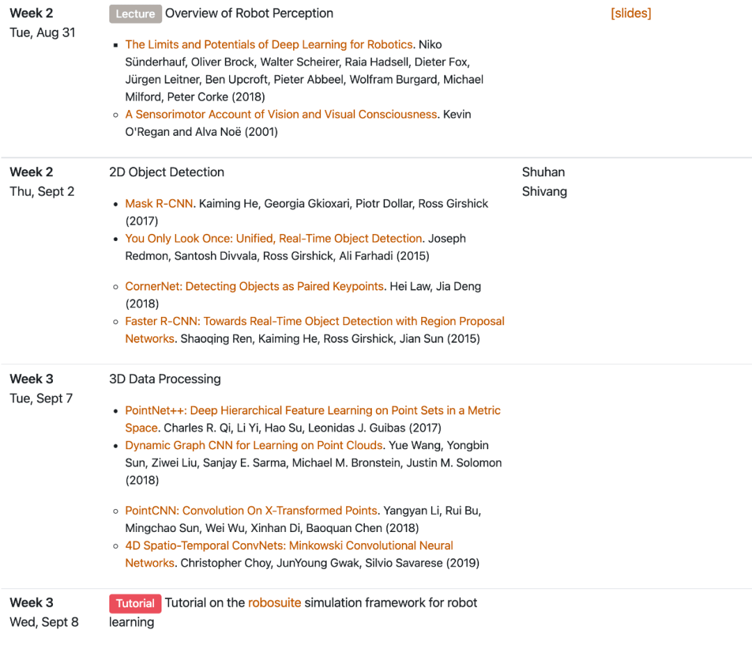 Austin|UT Austin朱玉可主讲，CS391R 2021秋季课程，专注机器人感知与决策