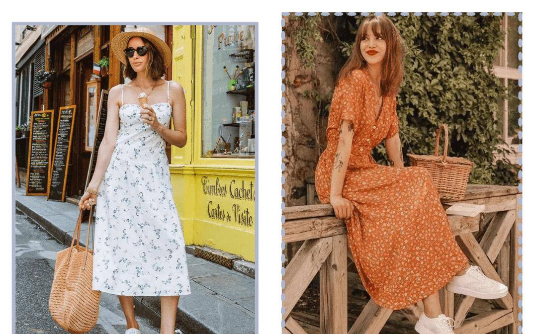 细节|今夏火了一种穿法，叫“碎花裙＋小白鞋”显瘦还时髦，贼好看！