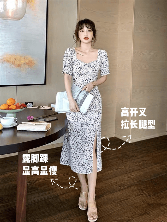 脚踝|今年突然火了一种穿法，叫“脚踝裙＋低跟鞋”，优雅时髦还显腿长