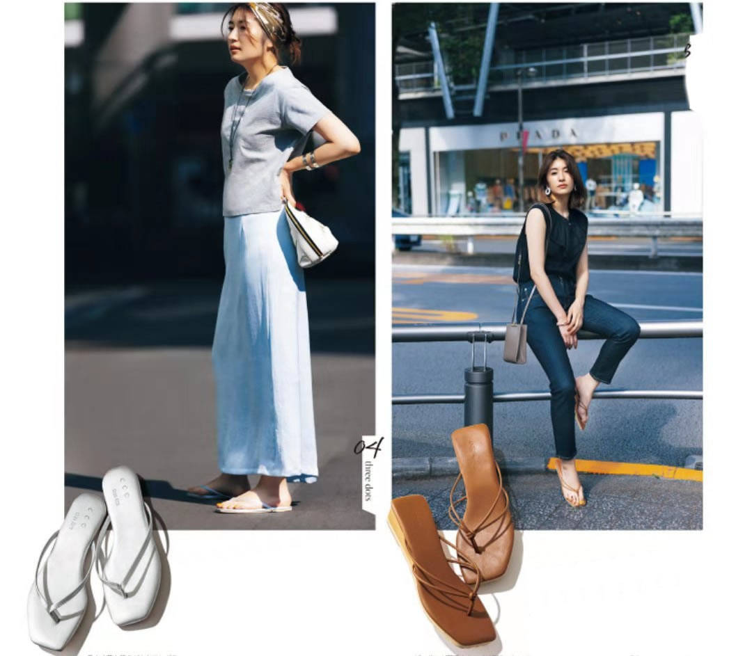 米色|别逗，“拖鞋”显邋遢？那是你不会穿！2类风格穿搭，详细教你穿