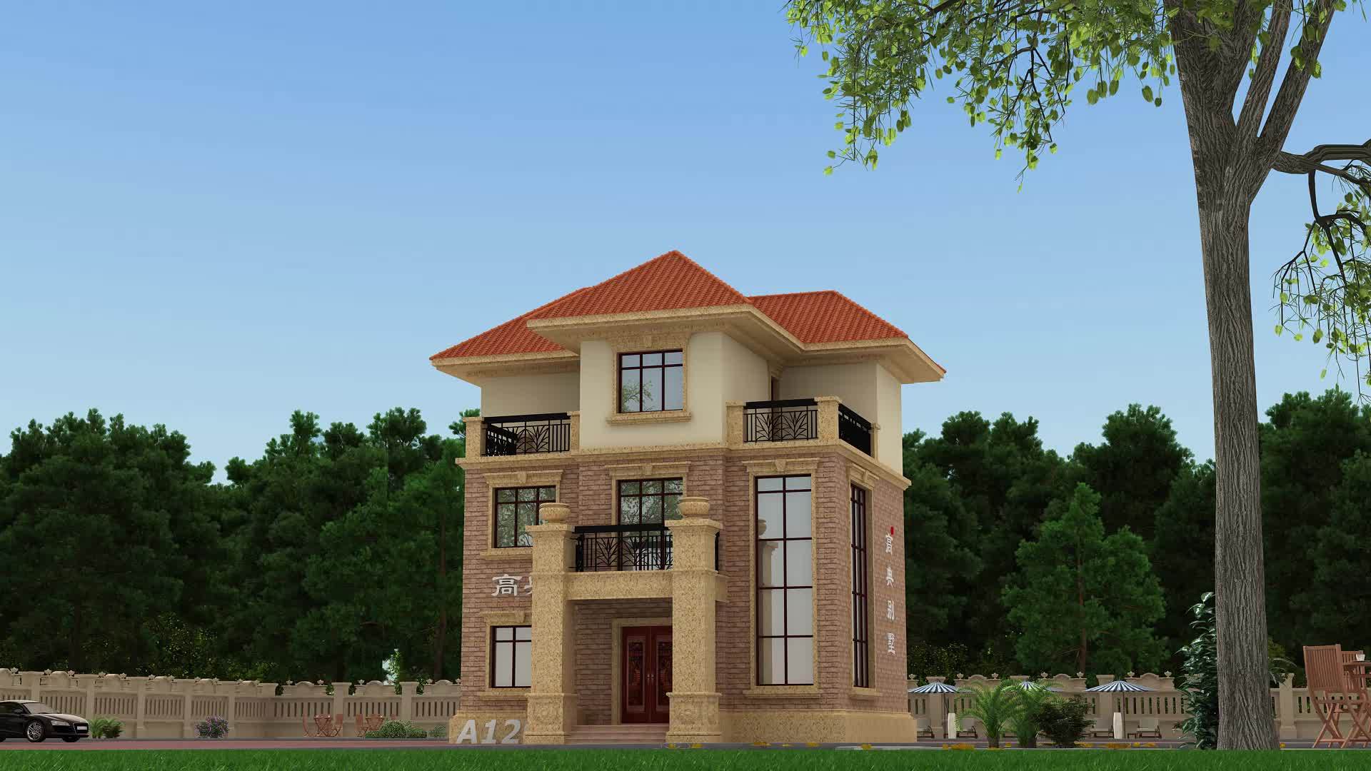 三层欧式别墅外观不俗套样式美观