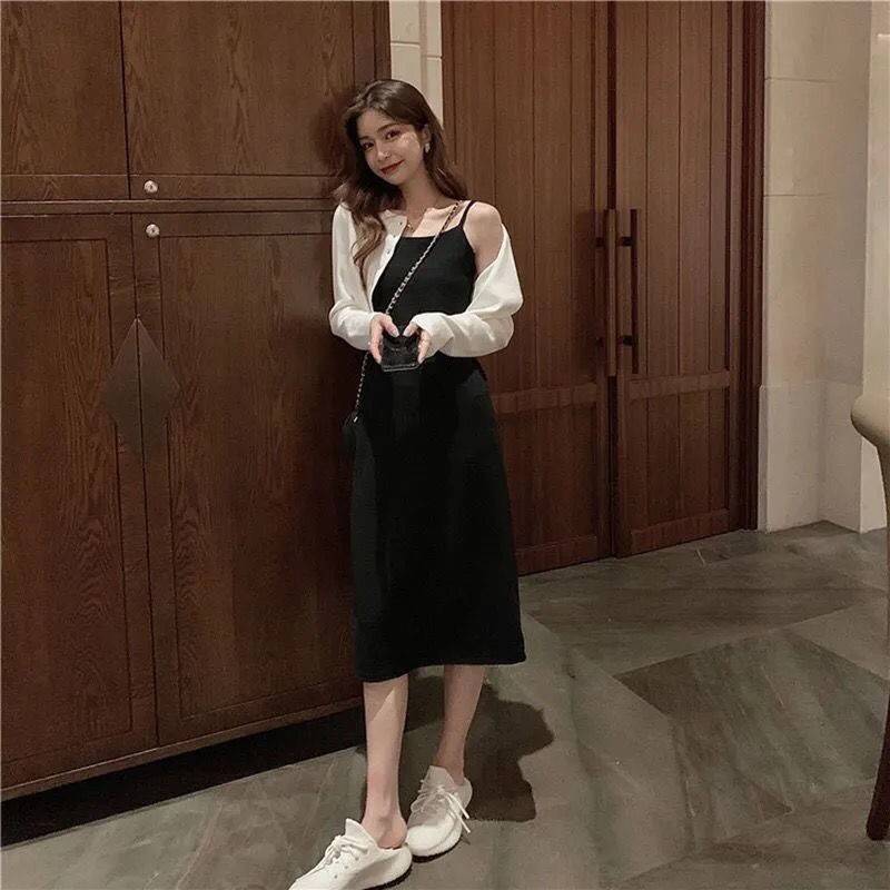 魅力|秋季气质穿搭,吊带连衣裙的魅力,展现你的时尚小心机