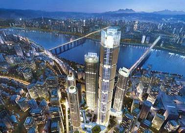 重庆在建的一座新地标，海拔高达635米，塔楼高380米，俯瞰山城
