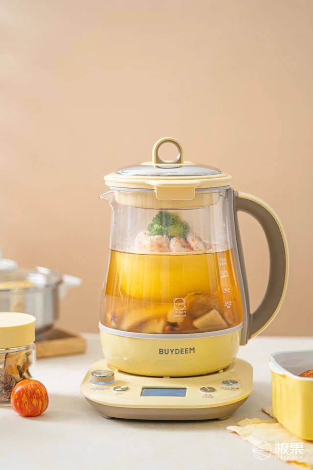 玻璃|把厨房放进“壶”里！蒸炖煮一机搞定，堪称上班族养生神器