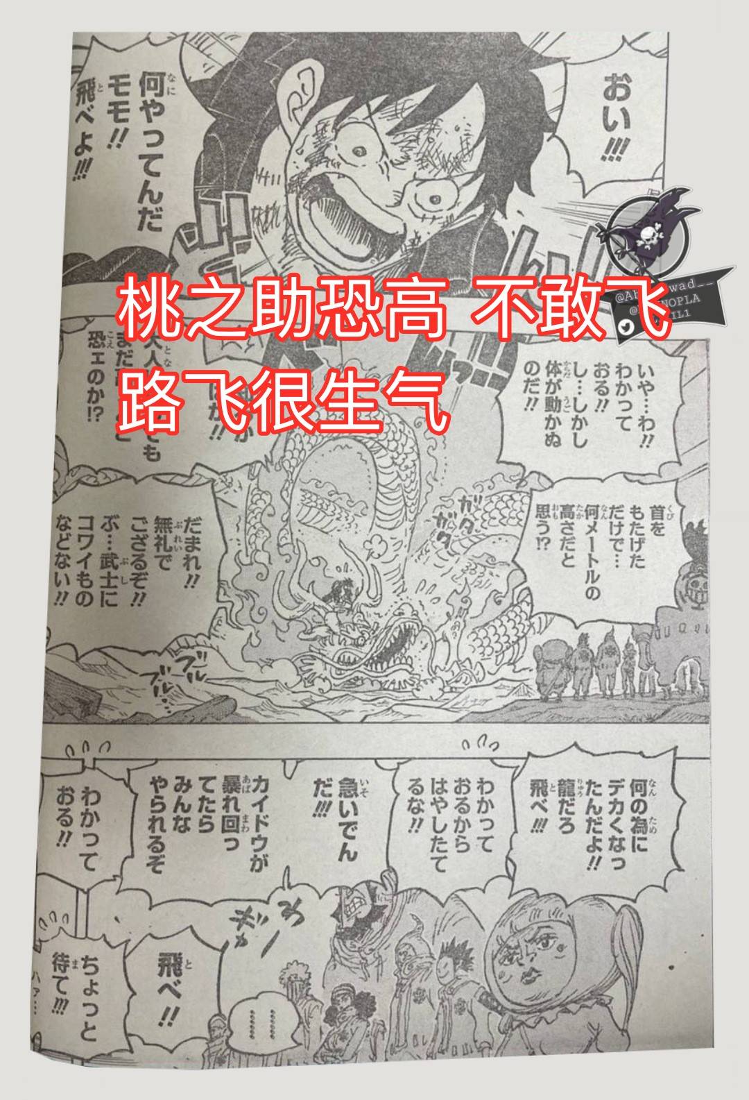 蜘蛛|海贼王1025话，乌索普成为新船长，桃之助大闹鬼岛，大妈被吓一跳
