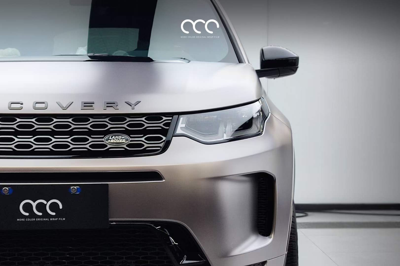 路虎发现汽车贴膜漫彩改色膜电光金属战斗灰