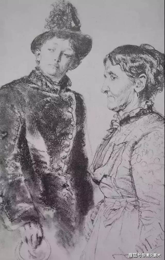 速写大师门采尔联考速写临摹教学