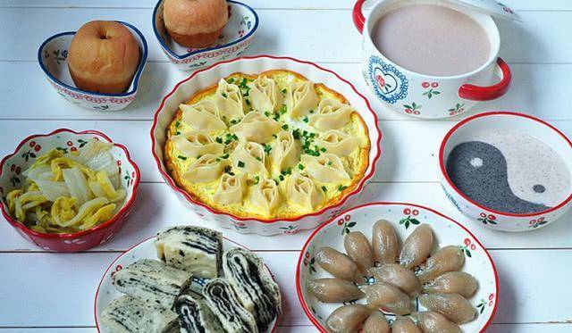 莲藕|周末，我家的早餐就成了自助款，12种食材搭配，花样多，营养好！