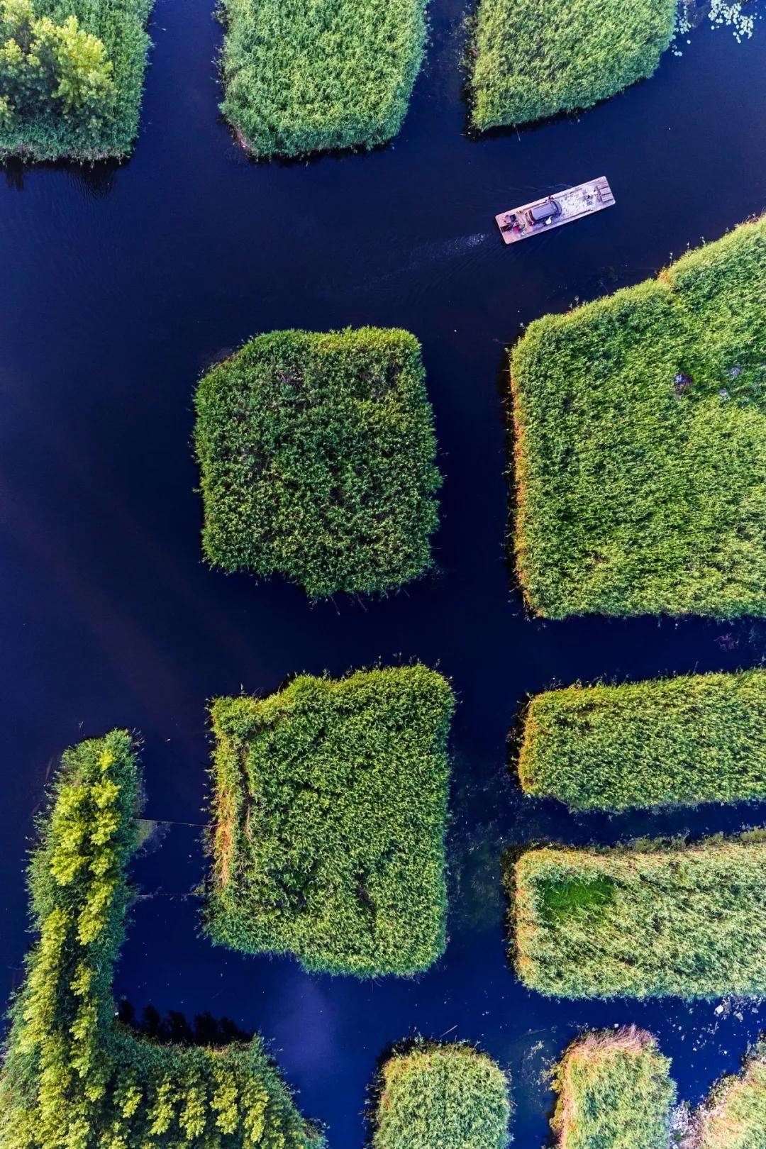 十条河流东去注入大小湖泊与水淀塑造出华北最大的淡水湖