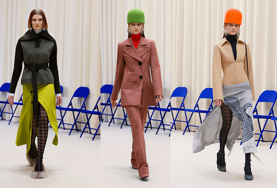 皮鞋|Nina Ricci 2021秋冬,毛皮鞋和斗帽,让简约服装更多一些变幻莫测的感觉