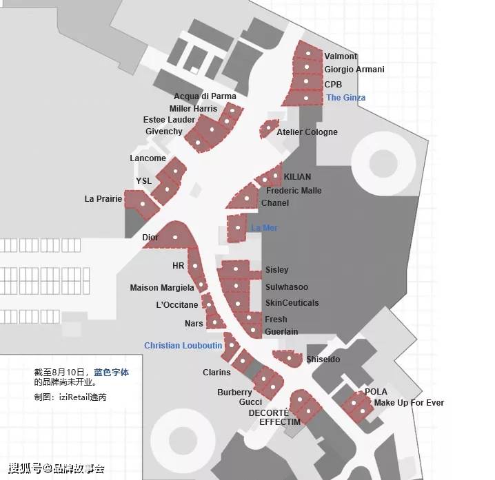 品牌|45个高端美妆品牌在国内开了5000余家门店，都开在了哪里？
