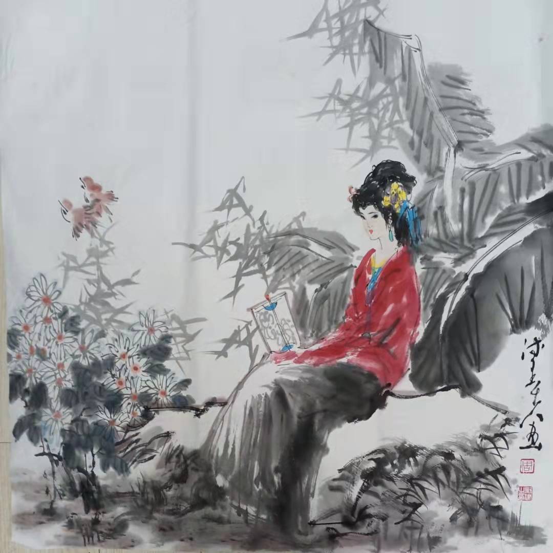 周新建的水墨仕女图，筑就了中国传统绘画的新时代_搜狐网