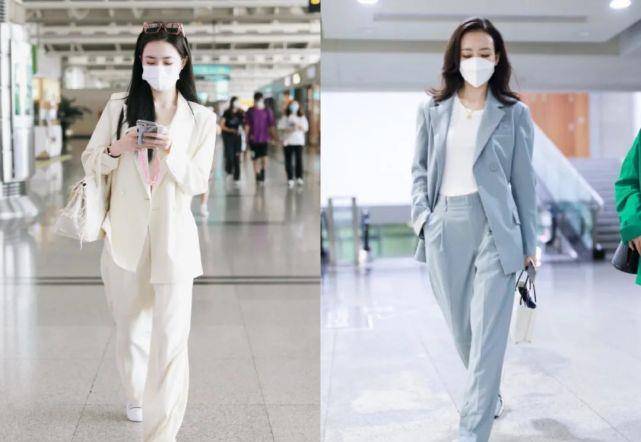 套装|这俩女顶流撞衫，不尴尬吗？