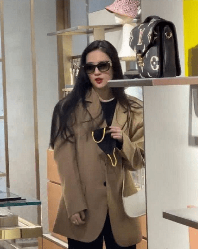 大地|刘亦菲真看得起自己,穿显胖衣服出门逛街买奢侈品,越来越接地气